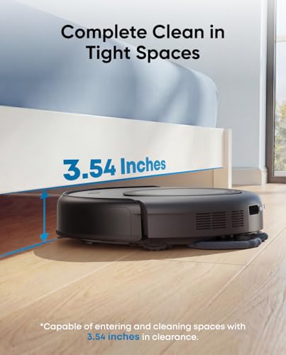 Image of eufy Robot Vacuum Omni C20, 7,000 Pa, 60 Days Self Emptying, Auto Mop Washing, Auto Drying, 3.35 inch Ultra Slim, Transparent Tanks, Robot Vacuum and Mop Combo