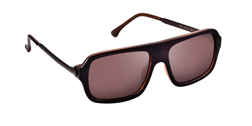 Mac V Wayfarer Sunglasses for Men & Women 100% UV protected Brown Shade Lenses & Polycarbonate Material. Fashion Collection. Medium Size
