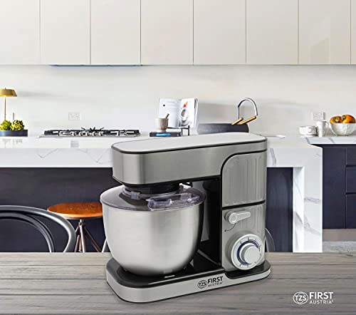 TZS First Austria Profi Küchenmaschine 1300 W, 5 L Behälter, 6 Geschwindigkeiten, Knetmaschine, Küchenmaschine mit… – Bild 3