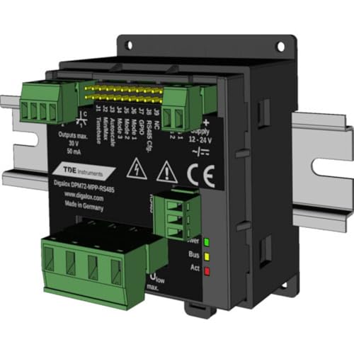 Digalox DPM72-MPPV-RS485-DIN indicateur de mesure pour rail