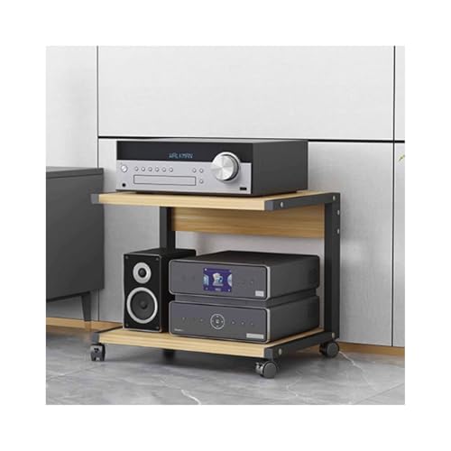 Meuble multimédia AV 2 niveaux console de jeux étagère audio
