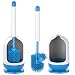 MR.SIGA Soft Bristle Toilet Brush Set, Dia 12cm x 41cm Height, Pack of 2 Set