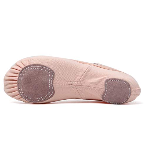 TINRYMX Ballet Shoes for Girls/Toddlers/Kids -Stretch Canvas Ballerinas Dance Yoga Flats3