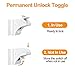 Cabinet Locks Child Safety Latches, OUSI 14+2+2 PACK Baby Proofing Cabinet Locks, Magnetic Cabinet Locks for Drawers and Cabinets - Adhesive Locks, No Tool or Drill