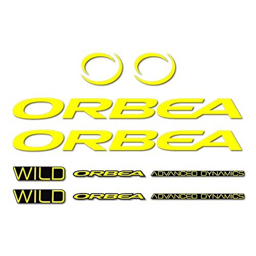 Pegatinas Orbea Wild Advanced Dynamics Amarillo adhesivos de vinilo para cuadro de bici 2