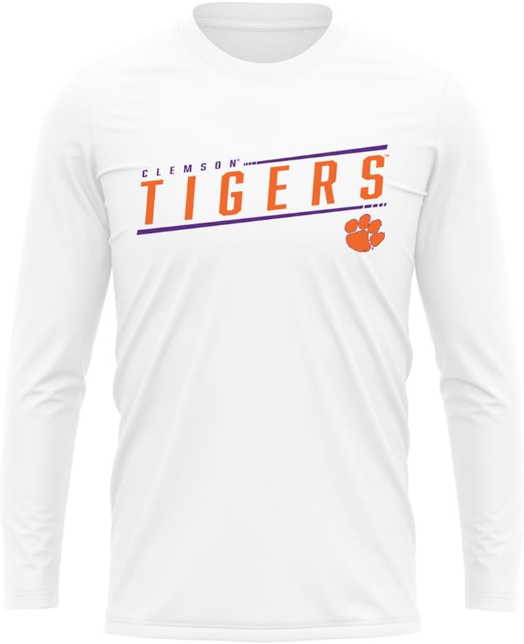 Official NCAA Collegiate Men's Sport Active Long Sleeve Shirt Sleek Charcoal Collection