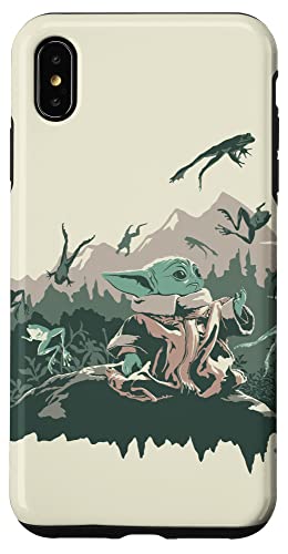 Coque iPhone XS Max Star Wars Grogu pour geek au bureau et en voyage