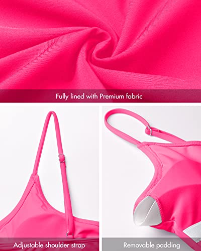 Image of Narecte Sexy One Piece Bathing Suit for Women Tummy Control High Cut One Piece Swimsuit Womens