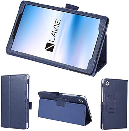 Amazon Co Jp Wisers 保護フィルム タッチペン付き Lavie Tab E Te508 Kas Pc Te508kas 8インチ Nec タブレット ケース カバー 年 新型 ダークブルー パソコン 周辺機器