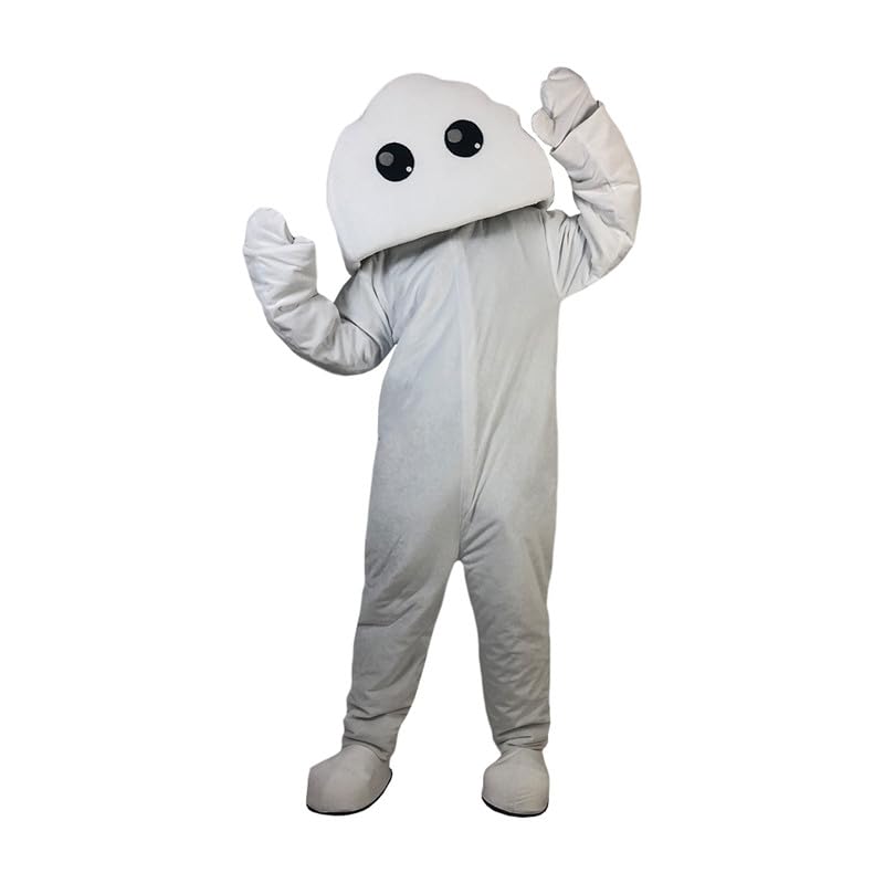 White Cloud Mascot Costume Fancy Dress Cosplay Clothes