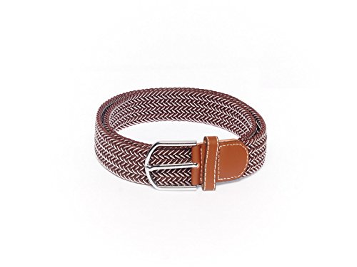 Image of The Tie Hub Unisex Stretchable Woven Fabric Belt | Adjustable, Hole-Free Design | Fits Up to 40 Inches Waist