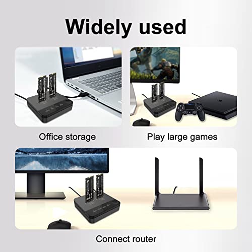 Duplicador M.2 SATA para recuperar datos y clonar discos estropeados sin PC 6