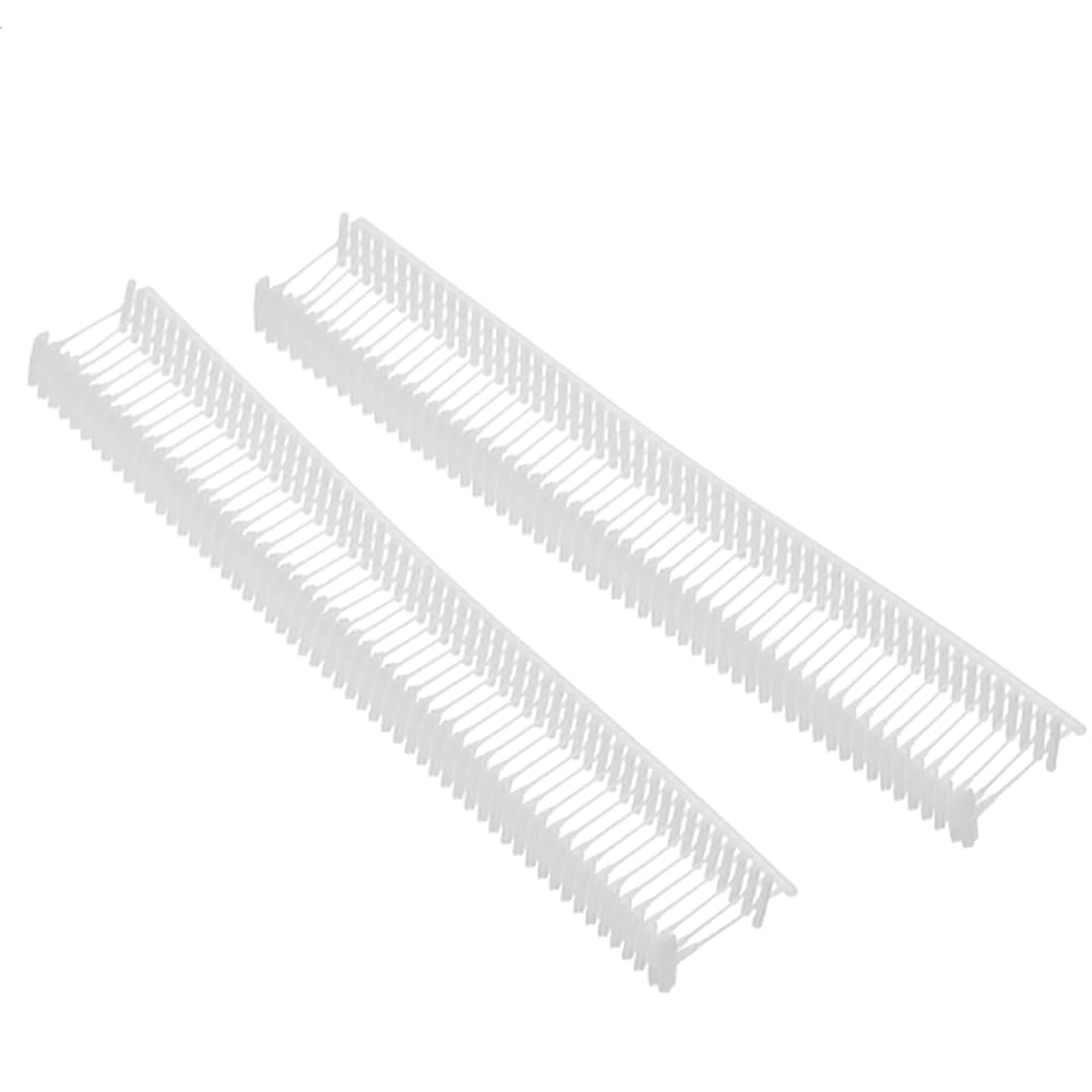 TOP-VIGOR 2000Pcs Tagging Barbs, 10mm Tagging Gun Fasteners, 0.39Inch Tag Pins, Plastic Standard Label Gun Price Tagging Barbs for Garment Price Tag Label, White