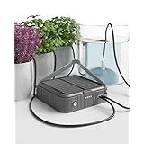 ソーラー式自動散水タイマー, 15鉢対応, 15m散水ホース付き, 屋内外兼用, 植物自動水やりシステム 自動灌漑装置 自動散水機 家庭用 ガーデニング用品 水やりシステム 留守 鉢植え給水 (グレー)