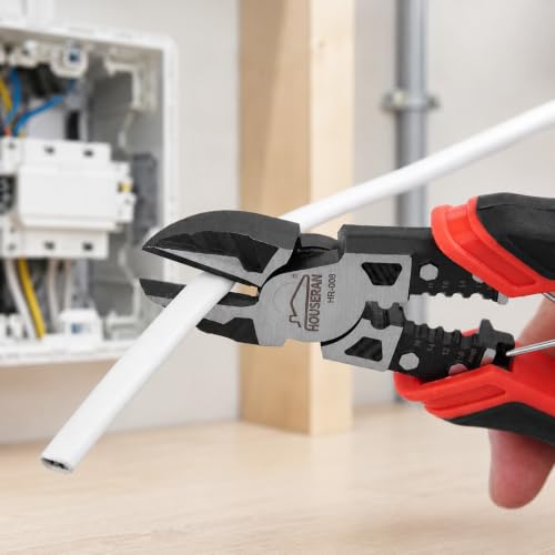 Image of Pliers Set, 3 Pcs, for DIY & Home Use, Multifunctional | 8.3 inch Needle Nose Pliers, 8.3 inch Linemans Pliers, 7.5 inch Diagonal Cutters, Spring Loaded with Safety Lock, Combination Pliers Set
