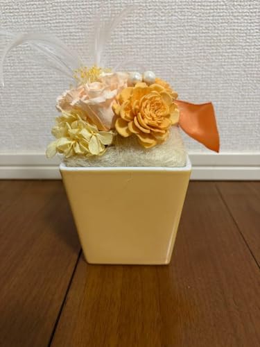 オレンジ系プリザーブドフラワー アレンジメント