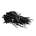 Hegebeck Cable Zip Ties 3.94 Inch x 0.1 Inch(L x W) Self-Locking Nylon Tie Wraps Black 100pcs