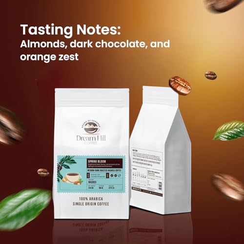 Image of Dream HIll Coffee Spring Bloom - Medium-Dark Roast | Single Origin, Made With 100% Specialty Grade Arabica Freshly Roasted and Grounded Koraput Coffee Bag | 250g (pack of 1), French Press