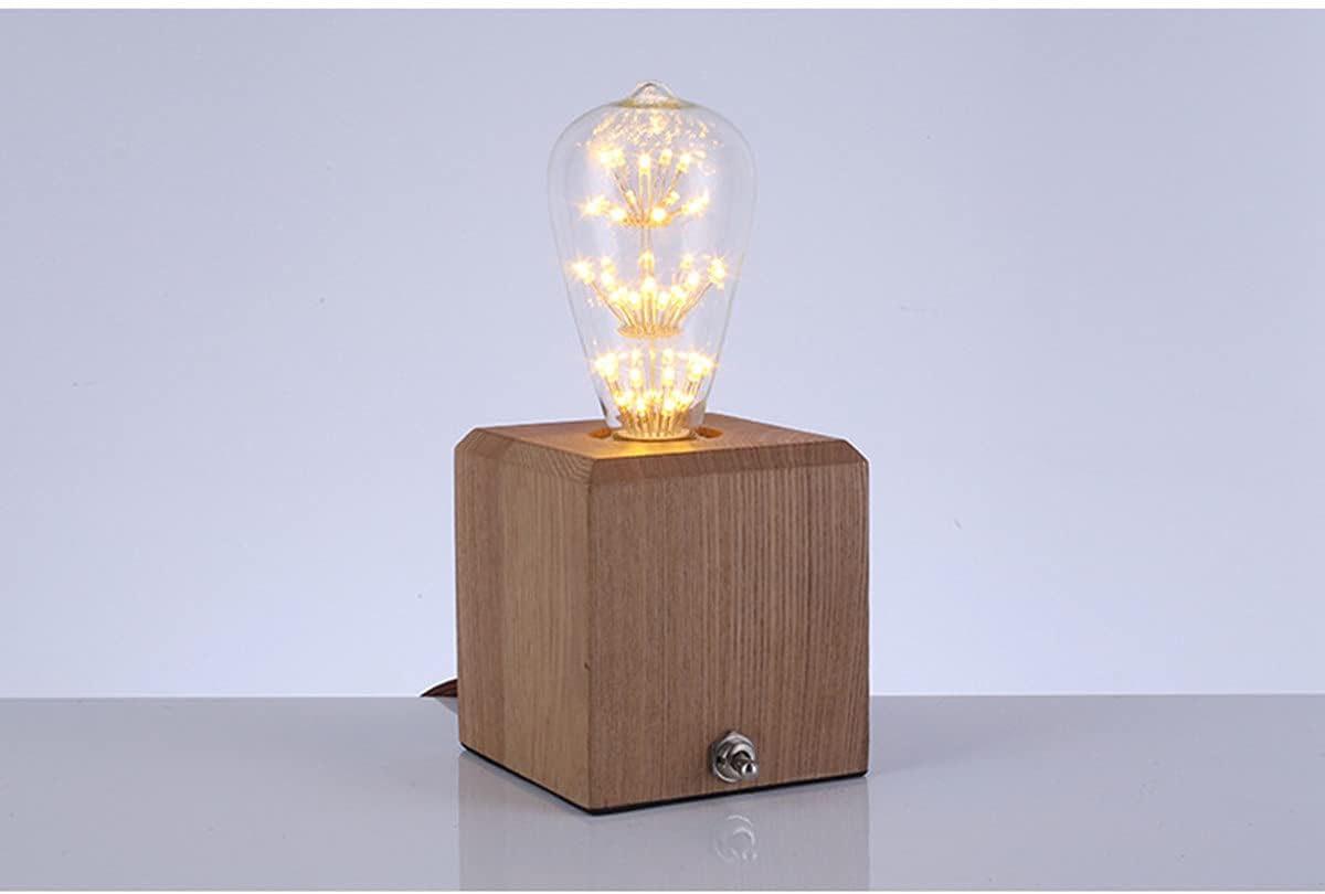 Lxcom Lighting Vintage Edison ST64 Starry LED Bulb with Independent Light Column, 3W Retro Gypsophila Edison Bulb Warm Yellow 2300K, E26 Base, 85-265V, Perfect Transparent Decorative Light,Pack of 2