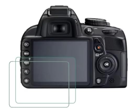 2 Pack | Protector de Pantalla Vidrio Templado 9H HD 0,3mm 2.5D Bordes Redondeados compatible con Nikon Z5/Z6/Z7/Z6II/Z7II/Z9/Z8