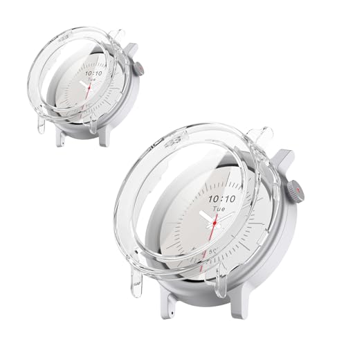 For CMF by Nothing Watch 3 Pro �Ή� �P�[�X �yHNWEIWEI�z PC+�����K���X�t ��̌^ ���˒ጸ �w��ጸ ���{�� �S�ʕی� �ώw�� ������ �����ߗ� CMF by Nothing Watch 3 Pro �P�[�X(�N��