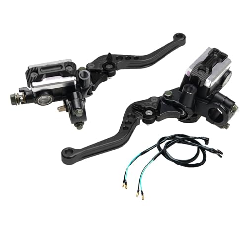 Levier d'embrayage moto de haute précision noir 7/8 pouces pour Honda - 2