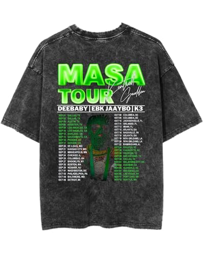 2025 Tour Younggboy Rapper MASA T-Shirt Vintage Oversized Tee Summer Sport Soft Shirts for Music Fans Concert3