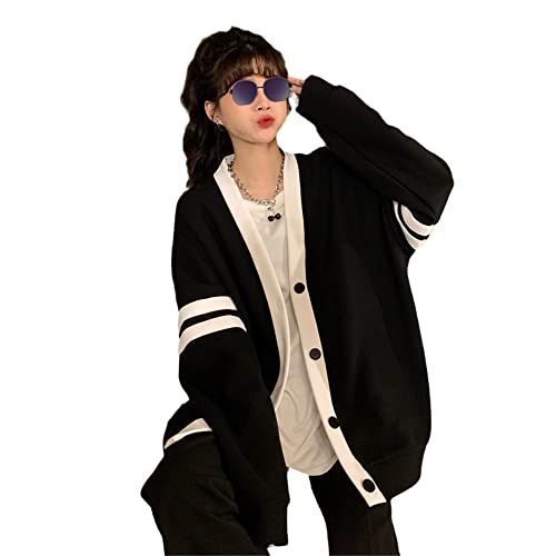 Womens Japan Cute Cardigan Sweater Kawaii JK Uniform Cardigan Aesthetic Long Sleeve Loose Jackets3