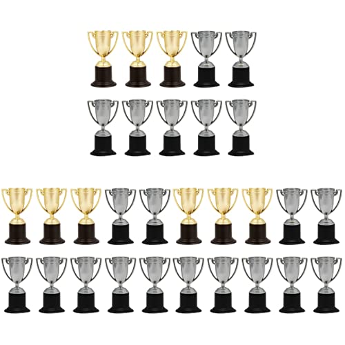 Sosoport 3 Pçs Mini Troféu Troféu Educacional para Crianças Troféu de Plástico para Troféus de Jogo