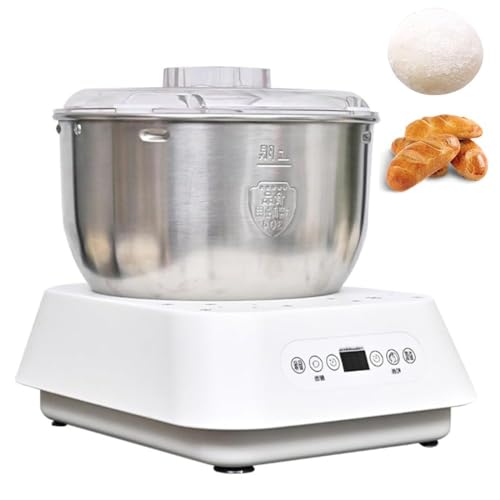 wanghaiyanBD Electric Dough Mixer, 5L Fully Automatic Kneading Machine, Multi-function Chef Device for Fast Dough Preparation and Fermentation, 15 Minutes Kneading Time
