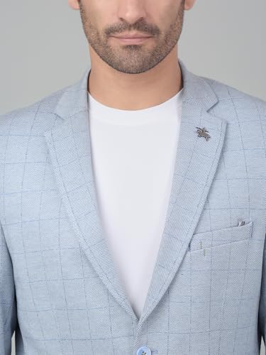 Image of Cantabil Checkered Full Sleeves Notch Lapel Casual Blazer for Men | Casual Blazer for Men | Men Blazer for Casual | Blazer for Men Casual (P MBZC00055)