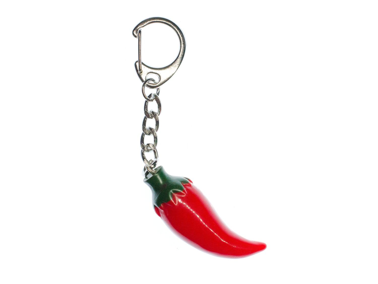 Chili Key Ring Chain Miniblings Pepperoni Peppers Red