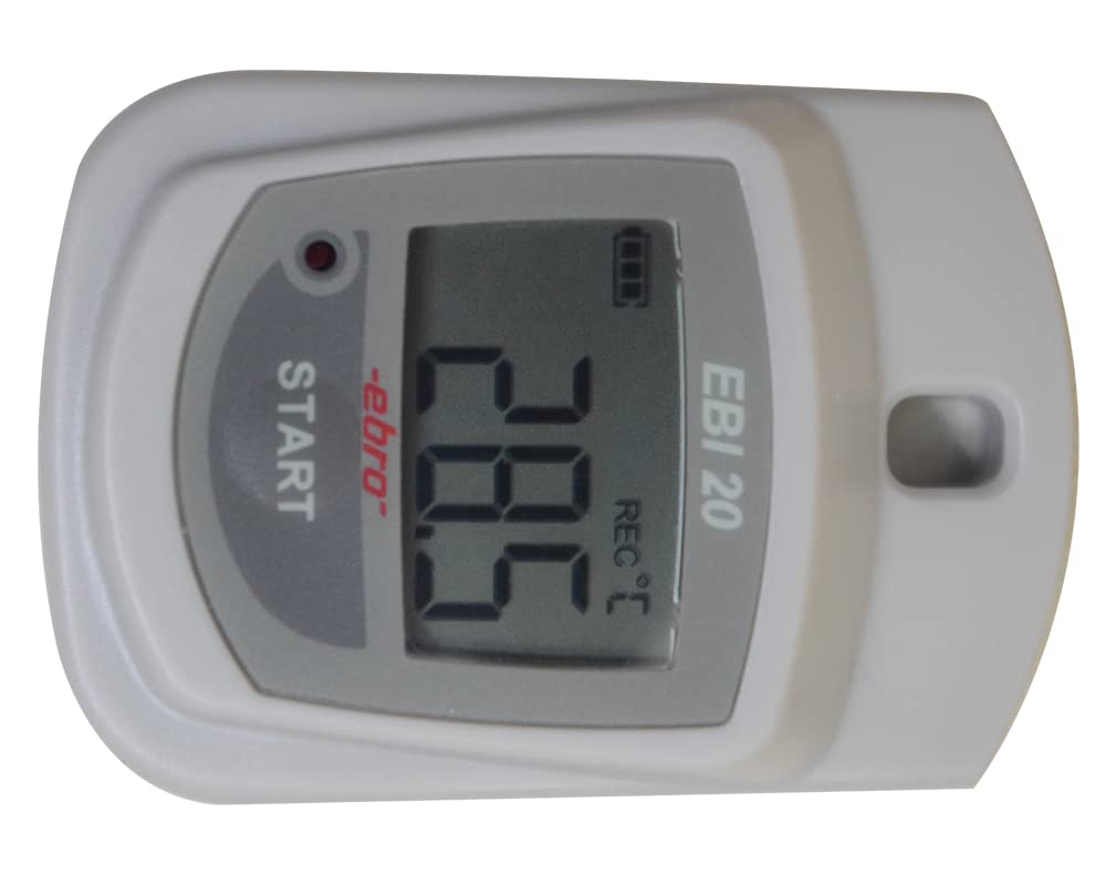 * Versand innerhalb von 1 Tag * EBRO EBI-20TH1 Datenlogger für Temperatur und Luftfeuchtigkeit, Reinräume, Apotheken, Kühlschränke, Lieferwagen, Gefrierschränke (Datenlogger + Schnittstellenset)