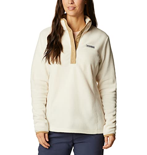 Image of Columbia Womens Benton Springs Half Snap II Pull Over Fleece Jacket, Dark Stone /Canoe /Vintage Blue, 3X