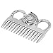 Horse Mane and Tail Brush, Curry Comb for Horse Mane & Tail Metal Comb Curry for for Cleaning Hair Removing Loose Undercoat Knots (3.9in)
