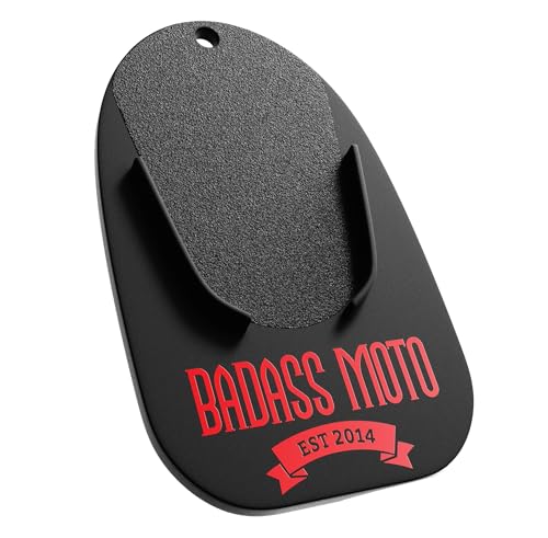 image for Badass Moto Motorcycle Kickstand Pad - Kick Stand Puck, Coaster Plate 