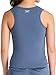 Reebok Women’s Mastermind Medium Impact Bra Tank, Standard Fit, Lightweight Stretch Poly Performance Interlock Fabric, Vector Shadow, Large