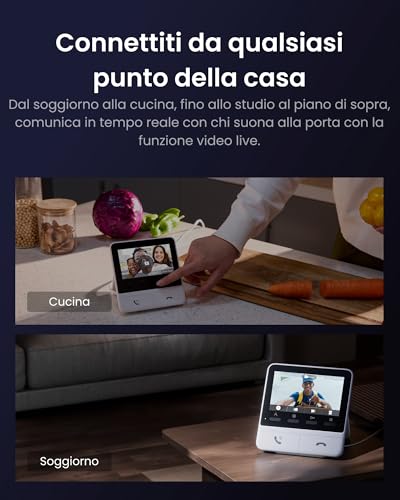 Switchbot Monitor Avanzato Per Campanello Video Intelligente, Monitor Per Citofono Da 4,3" - 3