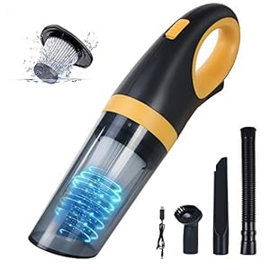 URAQT Kabellos Handstaubsauger, 8500PA Beutelloser Handsauger, 120W Handstaubsauger Akku Testsieger, mit 2500mAh Li-ion…