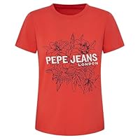 Pepe Jeans Ines T-Shirt, Rojo (Crispy Red), L para Mujer