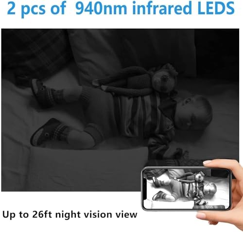 Smallest Wireless WiFi Hidden Camera,HD1080P Video Recording Live Feed,Portable Camera,Nanny Cam,Baby Monitor with Night Vision,Motion Detection,Cloud Storage,Remote Viewing for iOS Android Phone APP - Thumbnail 5