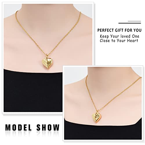 shajwo Cremation Jewelry Angel Wing Heart Urn Necklaces for Ashes for Women Men Keepsake Memorial Ashes Pendant,Brother by shajwo - Used condition - Image 3