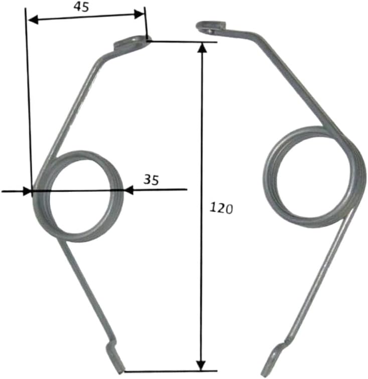 Left Hand Brake Caliper Spring 8E0615295 8E0615296 8E0615295B 8E0615296B Compatible With Rear Brake