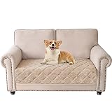 WIKEHOEX Waterproof & Anti-Slip Dog Bed Blanket Faux Fur Soft Fuzzy Warm Washable Mattress Furniture