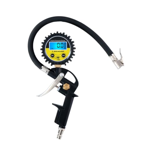 Dunlop - Manómetro - Analógico - Profundímetro - Coche, motor, camión - Presión de neumáticos - con estuche