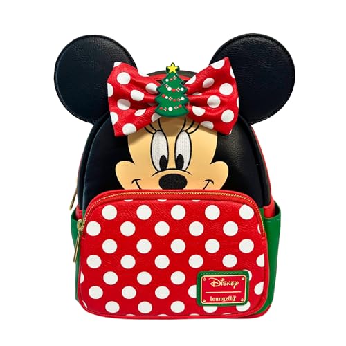 Loungefly Exclusive Disney Minnie Double Strap Shoulder Bag With Three Interchangeable Scented Bows