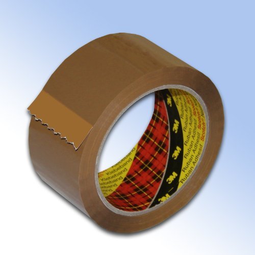 3 Rollos Buff 3M Scotch Cinta de embalaje 48mm x 66 m