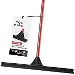 Tyroler Large Wet Room Floor Squeegee Heavy Duty | 60 cm Head 100% Rubber | 4-Part 140 cm Long Handle Squeegee | Perfect Bathroom & Shower Squeegee | Ideal for Any Surface | Squeegee Mop for Floors