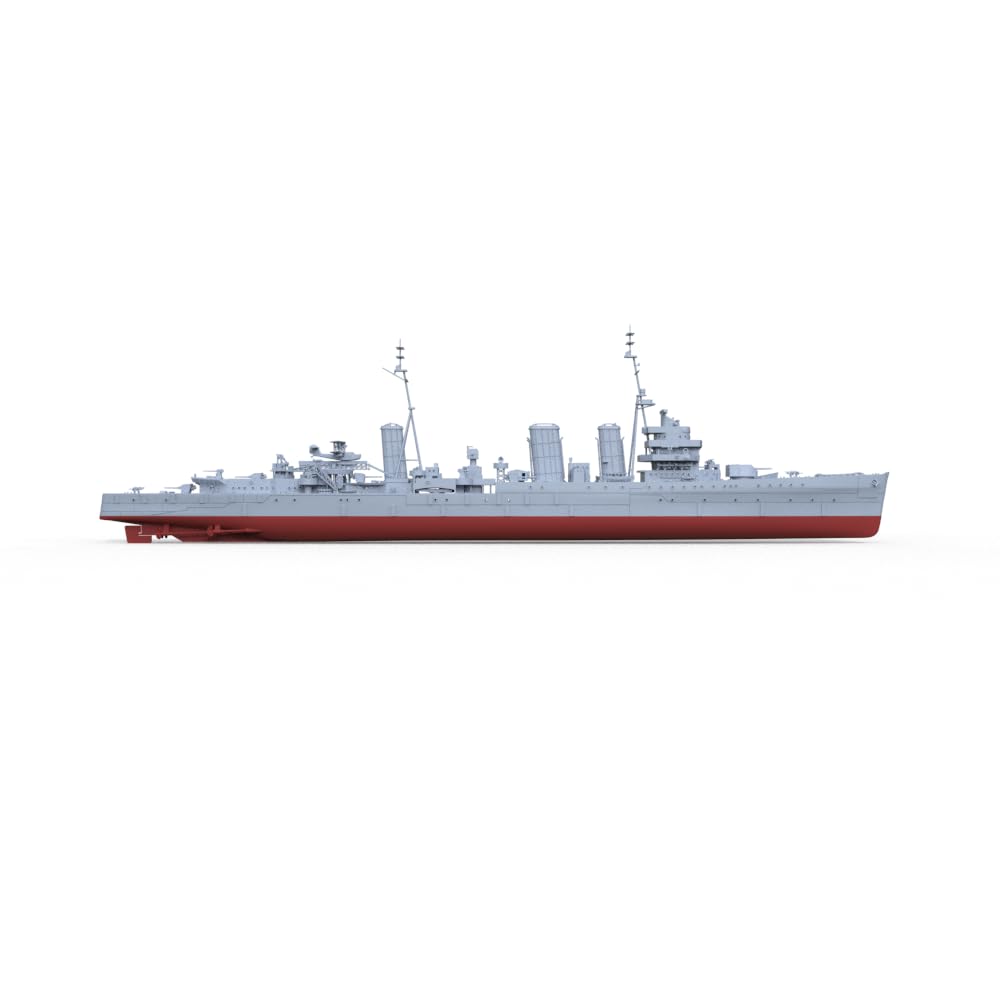 MRY-SFW 1/144 British Emerald Class Enterprise D52 1944 Cruiser Warship Ship Full Rumpf
