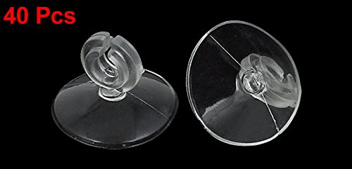 Sourcing Map 2x Saugnapf-Clip Für Aquarium – 33 Mm Halter Für Heizer, Schläuche & Filter, Schwarz